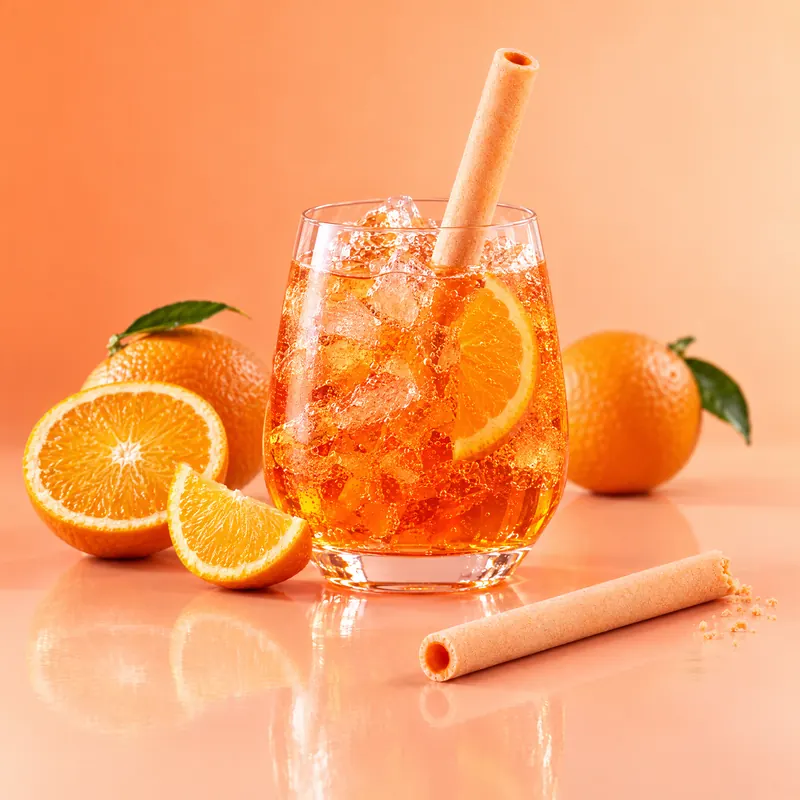 Cannuccia SORBOS gusto Arancia nel suo drink