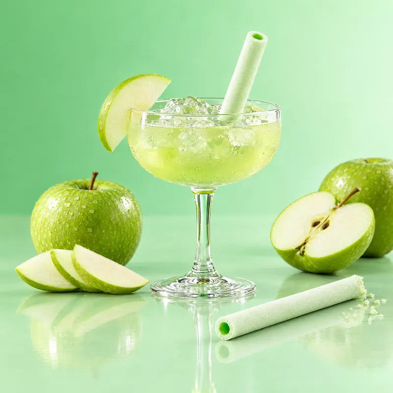 Cannuccia SORBOS gusto Mela verde nel suo drink