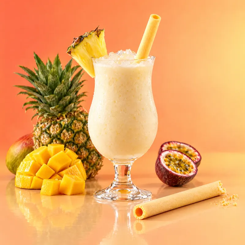 Cannuccia SORBOS gusto Tropicale nel suo drink